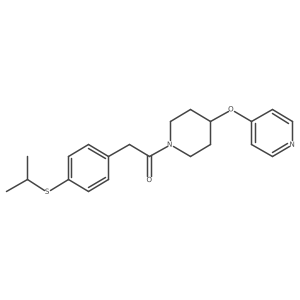 2-(4-(Isopropylthio)phenyl)-1-(4-(pyridin-4-yloxy)piperidin-1-yl)ethanone Structure