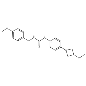1-(4-(3-Methoxyazetidin-1-yl)phenyl)-3-(4-methoxybenzyl)urea Structure