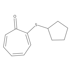 2-(Cyclopentylsulfanyl)cyclohepta-2,4,6-trien-1-one Structure