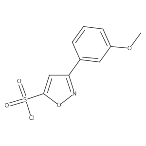 3-(3-Methoxyphenyl)-1,2-oxazole-5-sulfonyl chloride Structure