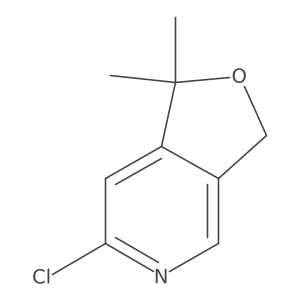 6-Chloro-1,1-dimethyl-1,3-dihydrofuro[3,4-C]pyridine Structure