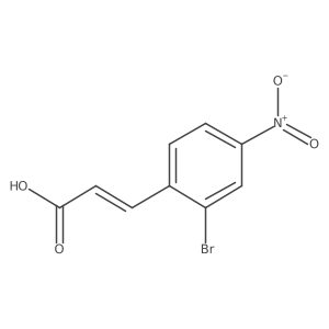 3-(2-Bromo-4-nitrophenyl)prop-2-enoic acid结构式
