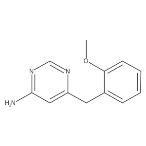 6-[(2-Methoxyphenyl)methyl]pyrimidin-4-amine结构式