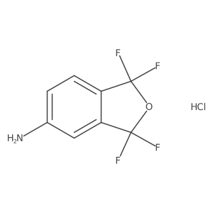 1,1,3,3-Tetrafluoro-1,3-dihydroisobenzofuran-5-amine hydrochloride结构式