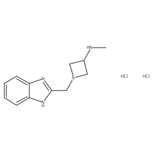 1-((1H-benzo[d]imidazol-2-yl)methyl)-N-methylazetidin-3-amine dihydrochloride Structure