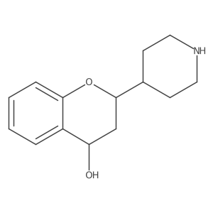 2-(piperidin-4-yl)-3,4-dihydro-2H-1-benzopyran-4-ol结构式