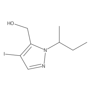 (2-Butan-2-yl-4-iodopyrazol-3-yl)methanol Structure