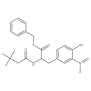 N-[(1,1-Dimethylethoxy)carbonyl]-3-nitro-L-tyrosine phenylmethyl ester结构式