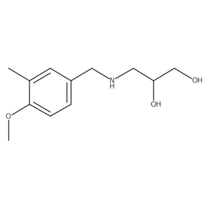(2R)-3-{[(4-methoxy-3-methylphenyl)methyl]amino}propane-1,2-diol结构式