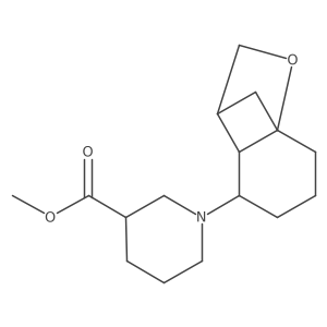 Methyl 1-{9-oxatricyclo[5.2.1.0,1,6]decan-5-yl}piperidine-3-carboxylate结构式