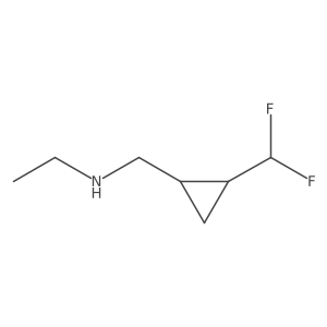 {[2-(Difluoromethyl)cyclopropyl]methyl}(ethyl)amine Structure