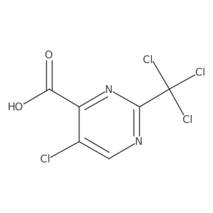 5-Chloro-2-(trichloromethyl)pyrimidine-4-carboxylic acid结构式