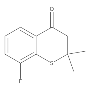 8-fluoro-2,2-dimethyl-3,4-dihydro-2H-1-benzothiopyran-4-one结构式