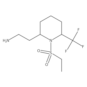 2-[1-(Ethanesulfonyl)-6-(trifluoromethyl)piperidin-2-yl]ethan-1-amine Structure