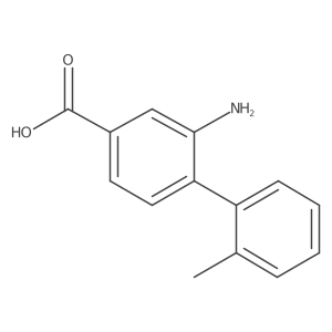 3-Amino-4-(2-methylphenyl)benzoic acid结构式