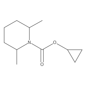 Cyclopropyl 2,6-dimethylpiperidine-1-carboxylate结构式