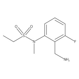 N-[2-(aminomethyl)-3-fluorophenyl]-N-methylethane-1-sulfonamide Structure