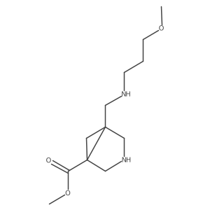 Methyl 5-{[(3-methoxypropyl)amino]methyl}-3-azabicyclo[3.1.0]hexane-1-carboxylate Structure