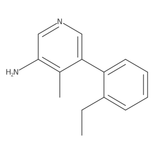 5-(2-Ethylphenyl)-4-methylpyridin-3-amine Structure