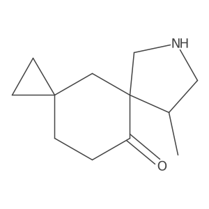 9-Methyl-7-azadispiro[2.1.4^{5}.3^{3}]dodecan-10-one Structure
