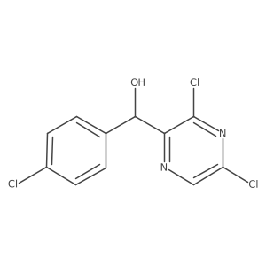 (4-Chlorophenyl)(3,5-dichloropyrazin-2-yl)methanol结构式