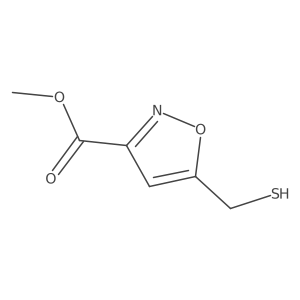 Methyl 5-(sulfanylmethyl)-1,2-oxazole-3-carboxylate结构式
