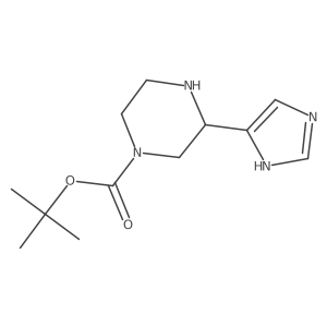 tert-butyl 3-(1H-imidazol-5-yl)piperazine-1-carboxylate结构式