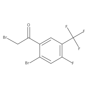 2'-Bromo-4'-fluoro-5'-(trifluoromethyl)phenacyl bromide Structure