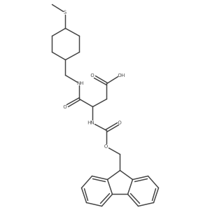 3-({[(9H-fluoren-9-yl)methoxy]carbonyl}amino)-3-({[4-(methylsulfanyl)cyclohexyl]methyl}carbamoyl)propanoic acid Structure