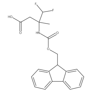 3-({[(9H-fluoren-9-yl)methoxy]carbonyl}amino)-4,4-difluoro-3-methylbutanoic acid Structure