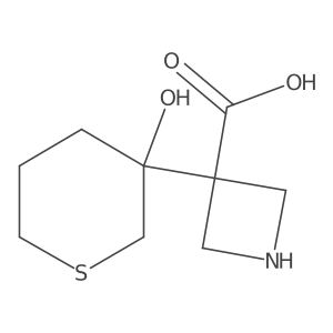 3-(3-Hydroxythian-3-yl)azetidine-3-carboxylic acid结构式