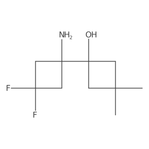1-(1-Amino-3,3-difluorocyclobutyl)-3,3-dimethylcyclobutan-1-ol Structure