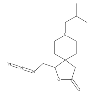 1-(Azidomethyl)-8-(2-methylpropyl)-2-oxa-8-azaspiro[4.5]decan-3-one Structure