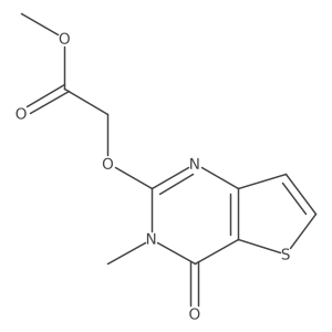 methyl 2-({3-methyl-4-oxo-3H,4H-thieno[3,2-d]pyrimidin-2-yl}oxy)acetate Structure
