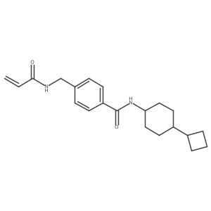 N-(4-Cyclobutylcyclohexyl)-4-[(prop-2-enoylamino)methyl]benzamide结构式