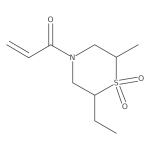 2-Ethyl-6-methyl-4-(prop-2-enoyl)-1lambda6-thiomorpholine-1,1-dione结构式