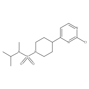 4-(2-Chloropyrimidin-4-yl)-N-methyl-N-propan-2-ylpiperidine-1-sulfonamide结构式