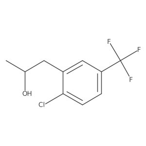 (2R)-1-[2-chloro-5-(trifluoromethyl)phenyl]propan-2-ol结构式