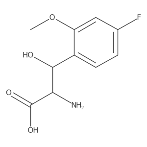 2-Amino-3-(4-fluoro-2-methoxyphenyl)-3-hydroxypropanoic acid Structure