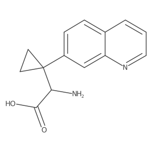 2-Amino-2-[1-(quinolin-7-yl)cyclopropyl]acetic acid Structure