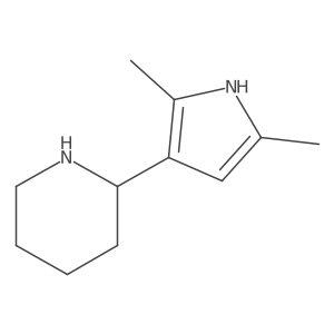 2-(2,5-dimethyl-1H-pyrrol-3-yl)piperidine结构式