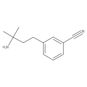 3-(3-Amino-3-methylbutyl)benzonitrile结构式