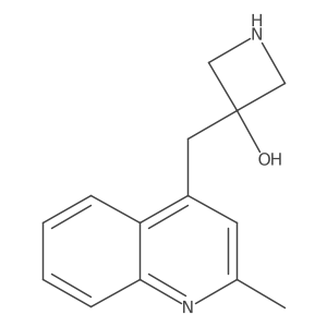 3-[(2-methyl-4-quinolyl)methyl]azetidin-3-ol结构式