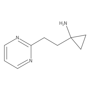 1-[2-(Pyrimidin-2-yl)ethyl]cyclopropan-1-amine Structure