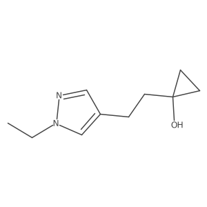 1-[2-(1-ethyl-1H-pyrazol-4-yl)ethyl]cyclopropan-1-ol Structure