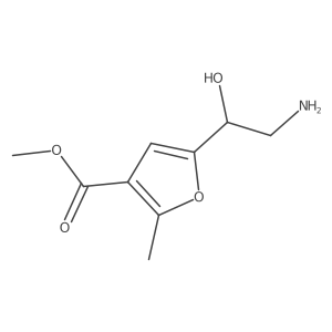 Methyl 5-(2-amino-1-hydroxyethyl)-2-methylfuran-3-carboxylate Structure