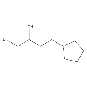 1-Bromo-4-(pyrrolidin-1-yl)butan-2-ol Structure