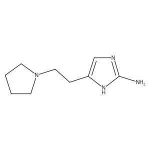 5-[2-(pyrrolidin-1-yl)ethyl]-1H-imidazol-2-amine Structure