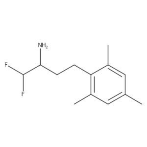 1,1-Difluoro-4-(2,4,6-trimethylphenyl)butan-2-amine结构式