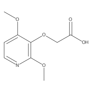 2-[(2,4-Dimethoxypyridin-3-yl)oxy]acetic acid结构式
